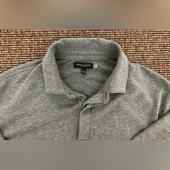 Men's XL Tall Heather Grey Banana Republic Core Temp Shirt - Picture 3 of 14